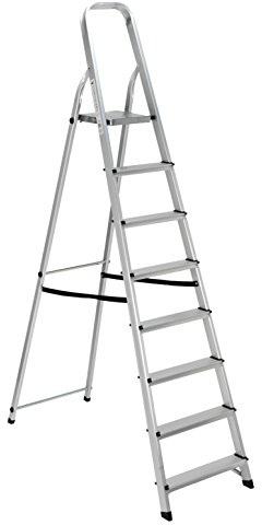 Linea Garden Friend Scala Alluminio Everest 8 gradini per Uso Domestico e bricolage Portata Max 150 kg