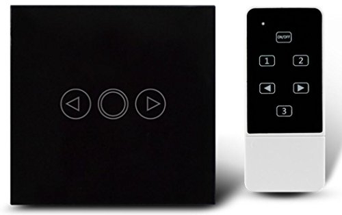 1 Gang Glass Panel Dimmer Light Switch UK Standard Crystal Remote Touch Dimmer Switch LED Backlight AC110-240V