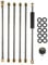Tool Daily Bacchetta di Prolunga per Idropulitrice, Lancia per Idropulitrice da 90 pollici, Attacco Rapido da 1/4 di pollice, M22, 4000 PSI