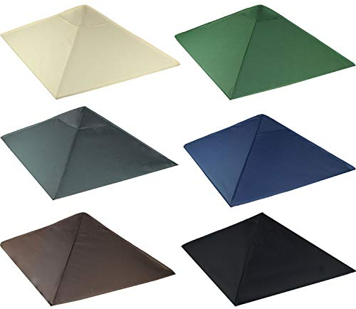 freigarten.de Ersatzdach für Pavillon 3x3 Meter Sand Antik Pavillon Wasserdicht Material: Panama PCV Soft 370g/m² extra stark Modell 3 (Marineblau)