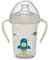 NIP Trinklernflasche Day&Night: auslaufsicherer Trinkbecher mit Griff & weichem Trinkschnabel, leuchtet im Dunkeln, ab 6 Monaten, 270 ml, BPA-frei, Rakete