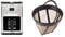 Krups KM442D Premium Filter-Kaffeemaschine, 10-15 Tassen, 1,000 W, programmierbar, edelstahl/schwarz & ScanPart Goldtonfilter Größe 4