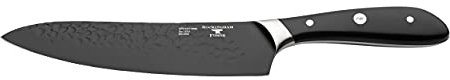 Rockingham Forge Ashwood Series 8 Chef's Knife Kitchen Knife with Ice Hardened Vanadium Steel Blades, Black, RF-1848N