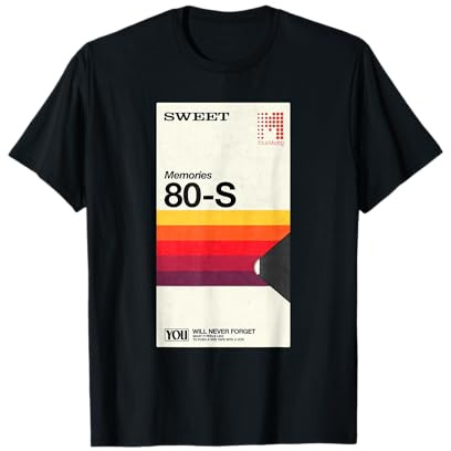 Never Forget VHS Videokassette 80er Jahre Nostalgie T-Shirt