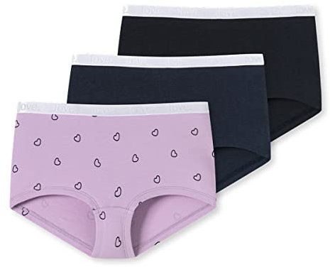 Schiesser Mädchen 3pack Shorts Unterwäsche, Sortiert 2, 140 (3er Pack)