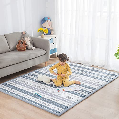 Loartee Korallenvlies Teppich Kinderzimmerteppich Spielteppich,Samtmatte Baby,Krabbeldecke fürs Kinder