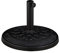 Relaxdays Support de Parasol, pour tiges de Parasol de 38-48 mm, résistant aux intempéries, Jardin et Balcon, Noir