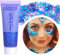 Prreal Body Glitter Gel 50ml, Face & Body Gel Sequins Shimmer Liquid Eyeshadow, Chunky Glitter für Face, Hair & Nails, Holographic Cosmetic Laser Powder Festival Makeup in Blue