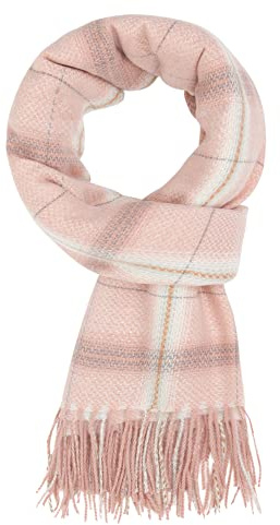 Camilife Damen Kaschmirimitat Schal - Klassisch Kariert, Groß Mit Fransen, Elegant Umhängetuch, Stilvoll Webschal Warm für Winter 70×180cm