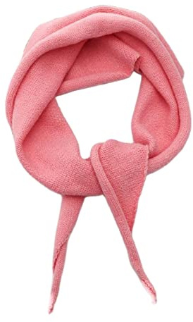 Yizelli 110x32cm Dreiecksmuster Strickschal für Frauen Einfarbig Herbst Winter Warm Schal