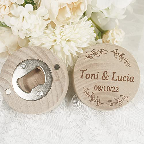 Favor de bautismo personalizado Recuerdos de primera comunión - Forma de niña linda personalizada Regalo de nacimiento Fiesta de cumpleaños Abrebotellas Abrebotellas Imán de nevera de madera Abr