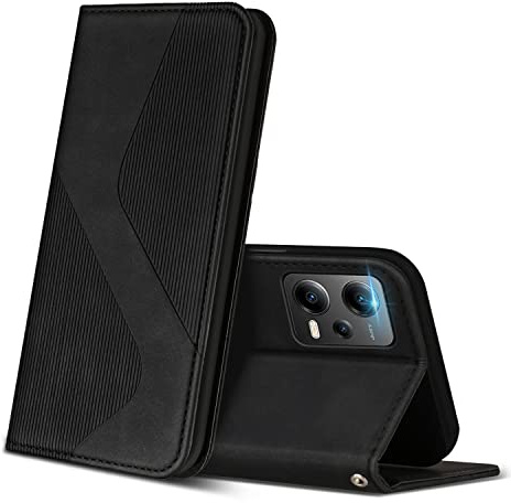 ZONNAVI Cover per Xiaomi Redmi Note 12 5G, Flip Custodia Pelle PU con [Slot Cart] [Supporto Stand] [Magnetica], Cover a Libro Portafoglio per Redmi Note 12 5G (Nero)