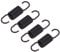 QUARKZMAN Microondas Horno Puerta Resorte Universal Pestillo Resorte Aluminio 7MM Compatible para Horno EstufaGama Negro 4PCS