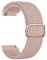 Amzpas Armband für Samsung Galaxy Watch 3 45mm/Huawei GT 2 46mm,Nylon 22mm Verstellbares Geflochtenes Ersatzarmbänder für Galaxy Watch 46mm/Gear S3 Frontier Damen Herren(Rosa)