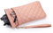 MoKo Brillenetui, Weich PU-Leder Doppellagig Sonnenbrillen Etui für Damen Herren Mädchen, Tragbar Brillenorganizer mit Handschlaufe für Brillen Lesebrille Schwimmbrille Blaulichtbrille, Pink