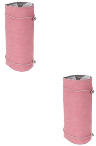 POPETPOP 2pcs Cosmetic Bags for Women Makeup Travel Bag Removable Pouch Sections Portable Safe Pu Material