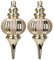 2PCS Große Weihnachtsschmuck Set, 26.5cm Tropfenform Weihnachtskugeln, Bruchsichere Weihnachtsbaumdekorationen Hängende Ornamente, Champagner Gold Christbaumkugeln für Innen Ferien Party