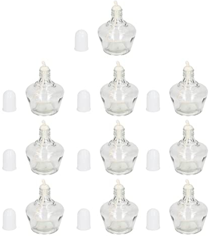 Tuyau en Verre de Brûleur à Mazout, Bouteilles Réutilisables en Verre de Laboratoire de Bouteille de Lampe Brûlante de 10 Pièces 150 Ml pour L'expérience de Chimie
