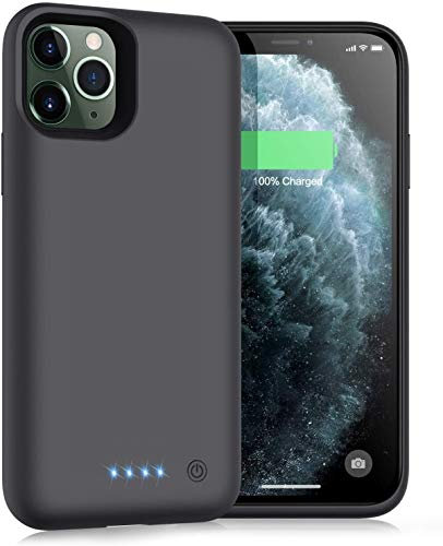 iPosible Battery Case for iPhone 11 Pro, 6800 mAh Protective Case, Rechargeable Extended Battery Pack, Portable Charger, Phone Power Bank Bag for with 11 Pro (5.8 Inch), Black