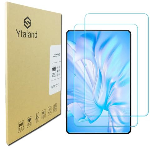 Ytaland - Pellicola protettiva in vetro temperato per tablet OUKITEL OT5S da 12 pollici, 2 pellicole protettive per display con durezza 9H, antigraffio, HD trasparente