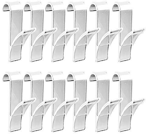 KISYHOLG Heizkörper-Aufhänger – 12 Stück Heizkörper-Handtuchhalter-Aufhänger, transparent, Badezimmer-Handtuchhalter, Haken-Aufhänger für beheizte Handtücher, Heizkörperstange, Bad-Haken-Ha