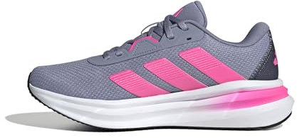 adidas Galaxy 7 Running Shoes, Scarpe da Corsa Donna, Argento Viola Lucido Rosa Ombra Navy, 38 EU
