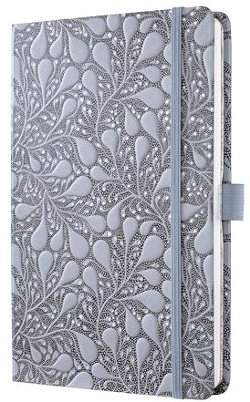 SIGEL J6361 Wochenkalender 2026 ca. A5, blau, Hardcover, Gummiband, Stiftschlaufe, Einstecktasche, 174 Seiten, vegan, Buchkalender, Terminplaner Taschenkalender Jolie