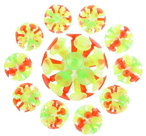 Genérico 1 Juego De Bola De Bolas De Ventosa Pelota De Rebote Divertida Toys Funny Games Ventosa De PVC. De Creativo 10 Piezas