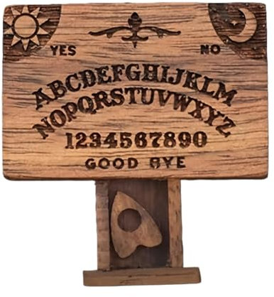 Planche fantôme miniature – Planche Ouija pour chasse aux fantômes, jeu de société fantômes miniature, décoration de tableau fantômes parlant, avec planchette, planche miniature pour les amis de la