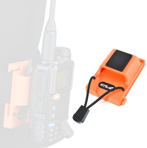 HYS Walkie-Talkie-Halter für 25-58mm(0.98-2.28“) Gürtel, Radio-Halterung, Gürtelclip, kompatibel mit Molle-Westen, Hüftgürtel, modisch (Orange)