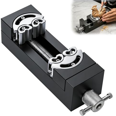 Mini tornillo de banco fractal, tornillo de banco de precisión de mesa, pequeño tornillo de banco fractal autoajustable con 6 brazos de sujeción independientes para bricolaje, manualidades, modelismo