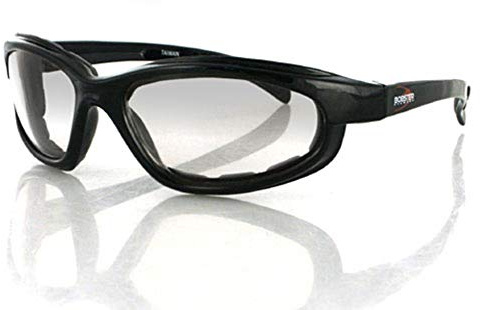 BOBSTER FAT BOY ADVENTURE SUNGLASSES BLACK PHOTOCHROMIC LENSES CLEAR