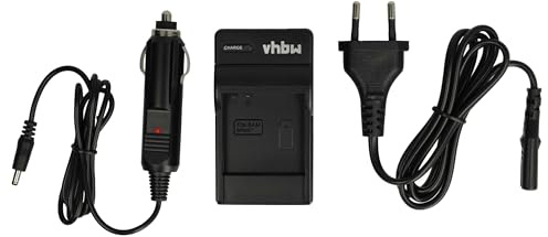 vhbw caricabatterie compatibile con Samsung VP-HMX20C, VP-MX10, VP-MX10A, VP-MX10AH, VP-MX10AU batterie di videocamera, reflex - Stazione di ricarica