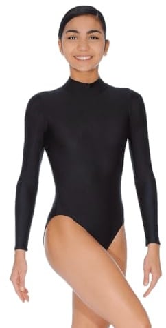 Roch Valley Long Sleeve Turtle Neck Leotard Body a Maniche Lunghe con Collo Alto Donna