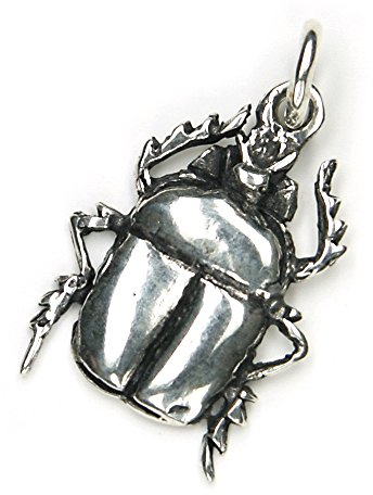 Drachensilber Anhänger Scarabäus ägyptischer Schmuck Käfer Glücksbringer 925er Silber Silberschmuck Glückskäfer