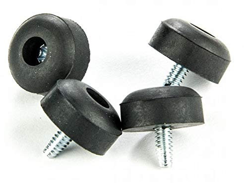 4 X Crybaby Wah Pedal Replacement Rubber Feet & Screws