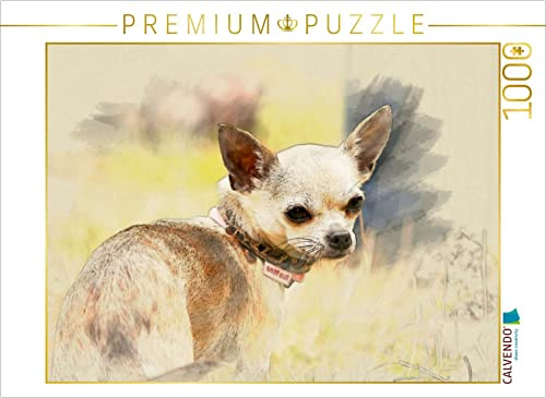 CALVENDO Puzzle EIN Motiv aus dem Kalender Chihuahuas 2017 | 1000 Teile Lege-Größe 64 x 48 cm Foto-Puzzle für glückliche Stunden