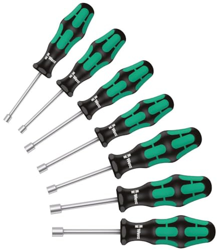 WERA - Hollow Nut Driver Set 7Pc Imperial 395 Ho/7 3/16 in. - 1/2 in - 5345230001 by WERA