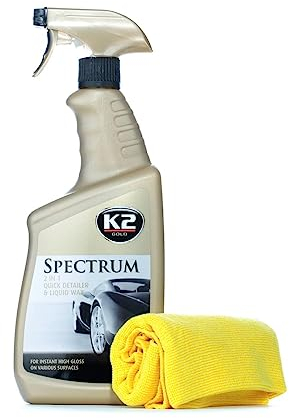 K2 SPEKTRUM Lackversiegelung Sprühwachs Lackschutz Auto Wachs Hochglanz mit Mikrofasertuch