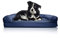 Furhaven Large Orthopedic Dog Bed Quilted Sofa-Style w/Removable Washable Cover - Navy, Large