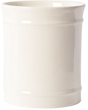 SZUAH Porte-ustensiles de cuisine en céramique, capacité parfaite, pour comptoir de cuisine et table de salle à manger (crème)..