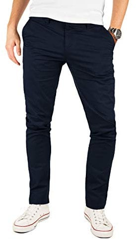 Yazubi - Blaue Chino Herrenhosen - Chinohose Kyle by Yzb Jeans - Männer Baumwoll Stoffhose Mit Stretch, Blau (Night Sky 4R193924), W29/L32