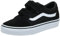 Vans - Ward V Velcro Suede, Zapatillas Niños, Negro ((Suede/Canvas) Black/White Iju), 34.5 EU