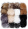 Kunstfell Bommel Pompon für Mützen und Beanies, Fake Fur Pom Pom DIY mit Gummiband für Strickmütze Schals Tasche Schlüsselbund Zubehör, Winter Fellbommel 16 Stück