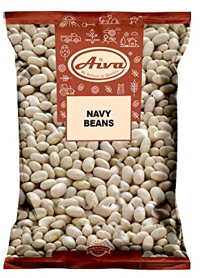 Aiva Dried Navy (Pea) Beans - 4 LB, Navy Bean Seeds, Dried White Beans for Cooking