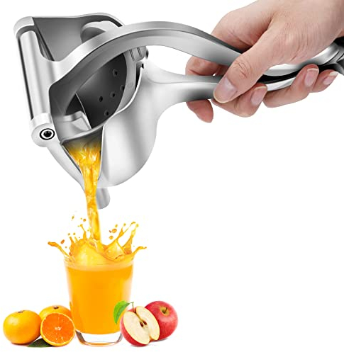Sxiocta Stainless Steel Manual Fruit Juicer Heavy Duty Alloy Lemon Press Squeezer Premium Quality Orange Simple Extractor Tool Hand Metal Household Machine…