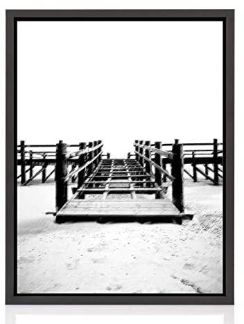 rahmengalerie24 Schattenfugenrahmen 90x120 cm schwarz matt für Leinwand Bilderrahmen Keilrahmen für Leinwände aus Holz MDF