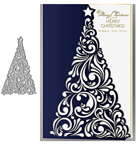 ECMQS Weihnachtsbaum DIY Stanzschablone, Scrapbooking Prägeschablonen Stanzformen Schablonen Für Scrapbooking