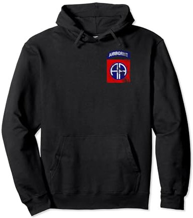 Aufnäher 82nd Airborne Division, Used-Look Pullover Hoodie