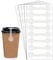 Transparent Tamper Evident Labels,Clear Tamper Resistant Stickers,2.75x0.5 Inch Adhesive Stickers Food Retail Package Sealed for Drink,Gift Packing,504 Pcs